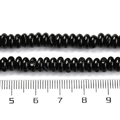 Natural Black Agate(Dyed & Heated) Beads Strands G-G177-F01-03-1
