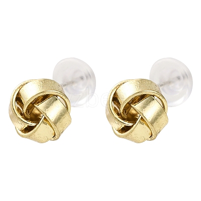 Alloy Stud Earrings EJEW-T055-07G-1
