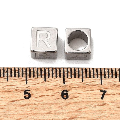 304 Stainless Steel European Beads STAS-D382-02R-P-1