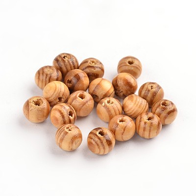 Original Color Natural Wood Beads TB611Y-8mm-LF-1