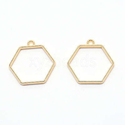 Alloy Open Back Bezel Pendants PALLOY-WH0081-35A-1