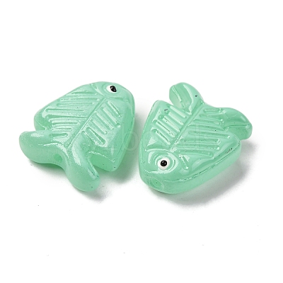 Transparent Glass Enamel Beads LAMP-U004-06-07-1