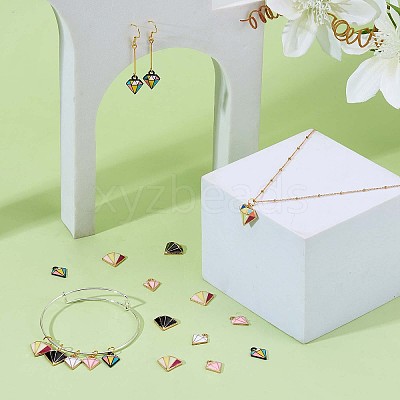 25Pcs Alloy Enamel Charms JX243A-1