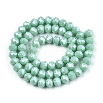 Electroplate Glass Beads Strands X1-EGLA-A034-P6mm-A20-1