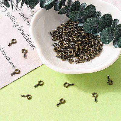 Iron Screw Eye Pin Peg Bails E561Y-AB-FF-1
