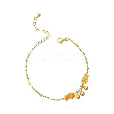 Stainless Steel Charm Anklets for Women WG18C2B-69-1