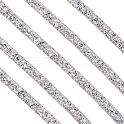 5 Yards Self Adhesive Resin Rhinestone Tape DIY-SP0002-49E-1