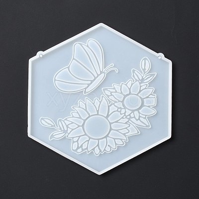 DIY Hexagon Shape Pendant Decoration Food-grade Silicone Molds SIMO-D002-03B-1