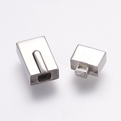 Tarnish Resistant 304 Stainless Steel Bayonet Clasps STAS-E144-120P-1