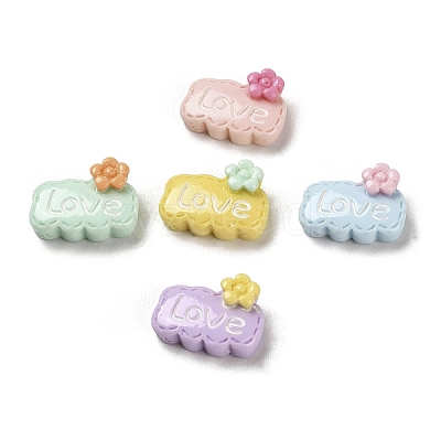 Opaque Resin Cabochons RESI-K027-23-1