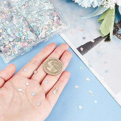 48G 4 Style PVC Nail Art Glitter Sequins MRMJ-OC0003-49-1