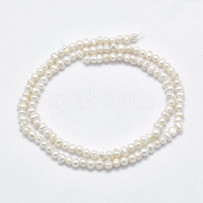 Natural Cultured Freshwater Pearl Beads Strands PEAR-F007-61-1