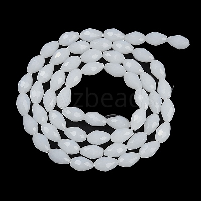 Electroplate Imitation Jade Glass Beads Strands LS-EGLA-N013-J4mm-D03-1