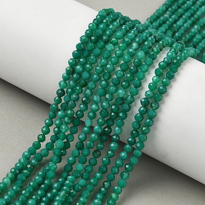 Natural Green Onyx Agate Beads Strands G-C201-B02-3mm-1
