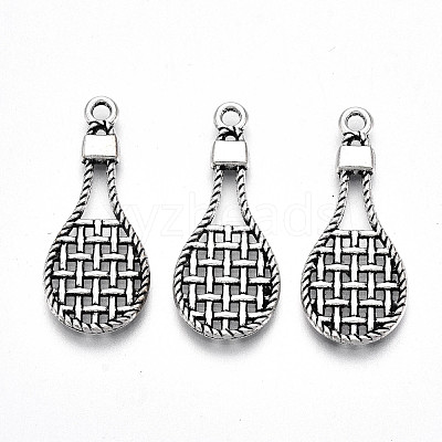 Tibetan Style Alloy Pendants TIBE-S323-081AS-RS-1
