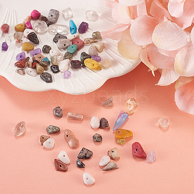 Natural & Synthetic Mixed Gemstone Beads G-CJ0001-19-1