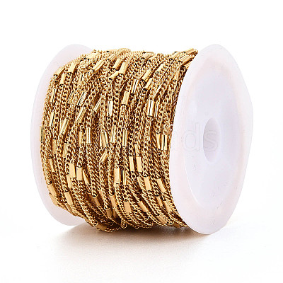 Brass Column Link Chains CHC-T018-54G-1
