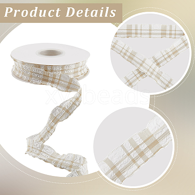 Cloth Plaid Ribbon OCOR-WH20071-001C-1