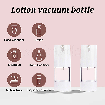 10Pcs Plastic Empty Refillable Airless Pump Bottle CON-BC0006-93-1
