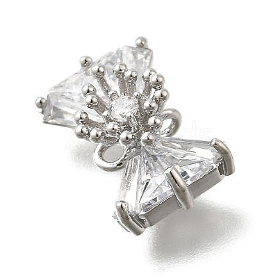 Brass Micro Pave Cubic Zirconia Pendants KK-U061-22P-1