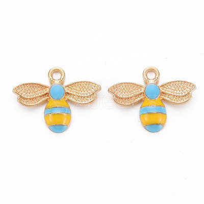 Alloy Enamel Pendants ENAM-S121-174C-RS-1