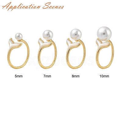 Brass Peg Bails Cuff Finger Ring Settings LS-KK-S354-288-NF-1