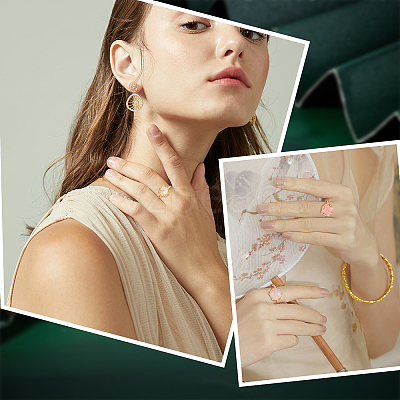 Open Adjustable Rings Base KK-PH0004-67-1