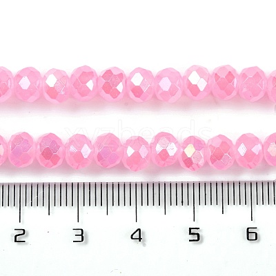 Baking Electroplate Glass Beads Strands LS-DGLA-A039-J6MM-B16-1