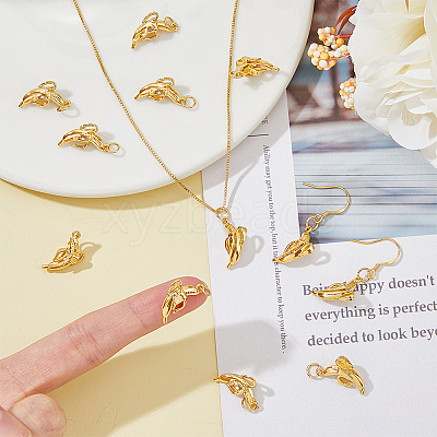 12Pcs Brass Pendants KK-HY0003-23-1