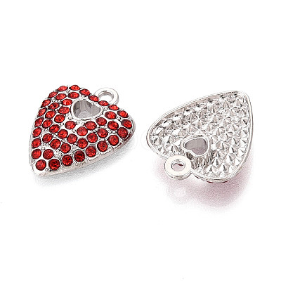 Alloy Rhinestone Pendants FIND-N008-12P-02-1