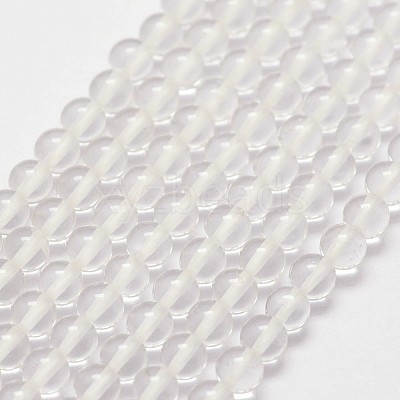 Natural Quartz Crystal Beads Strands G-N0218-01-3mm-1