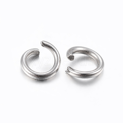 Tarnish Resistant 304 Stainless Steel Open Jump Rings STAS-H437-3.5x0.7mm-1