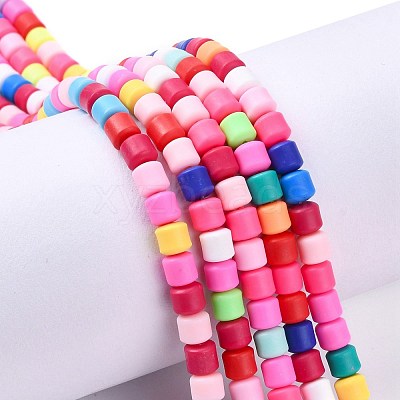 Handmade Polymer Clay Bead Strands CLAY-ZX006-01K-1