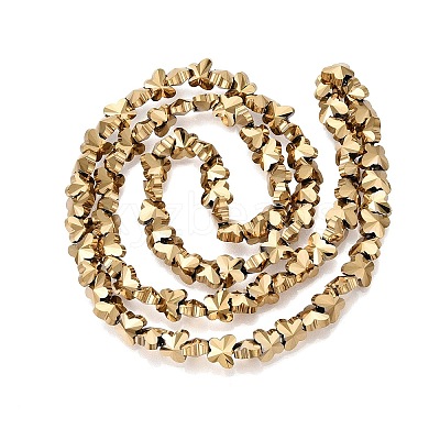 Electroplate Glass Beads Strands EGLA-Q135-04A-A01-1