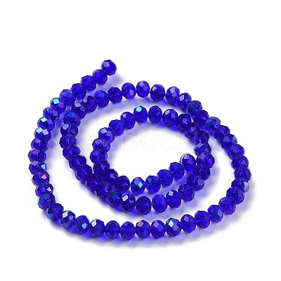 Electroplate Glass Beads Strands X1-EGLA-A034-T4mm-L16-1