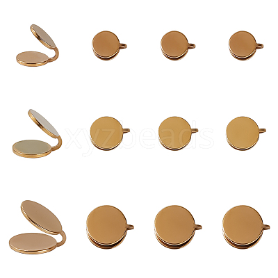 12Pcs 3 Styles 304 Stainless Steel Cuff Earrings EJEW-HS0001-36G-1