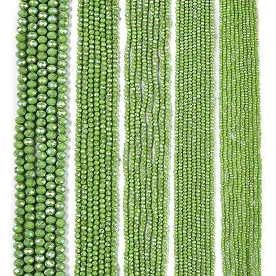 Electroplate Glass Beads Strands EGLA-A044-P2mm-B30-1
