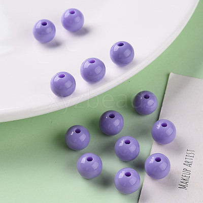 Opaque Acrylic Beads MACR-S370-C10mm-A32-1