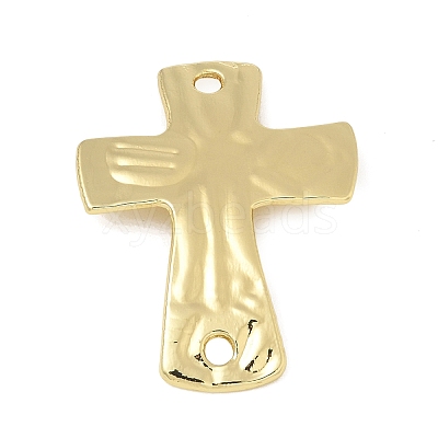Alloy Textured Religion Cross Links Connector Charms FIND-Z127-01G-04-1
