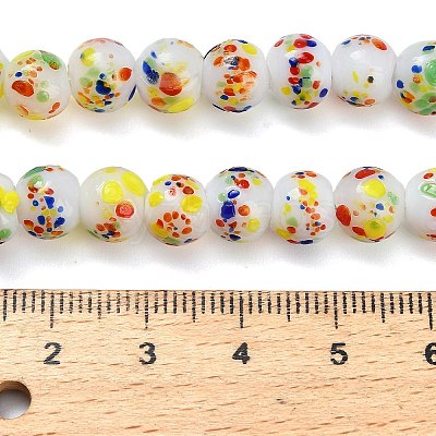 Handmade Lampwork Beads Strands LAMP-H071-01B-03-1