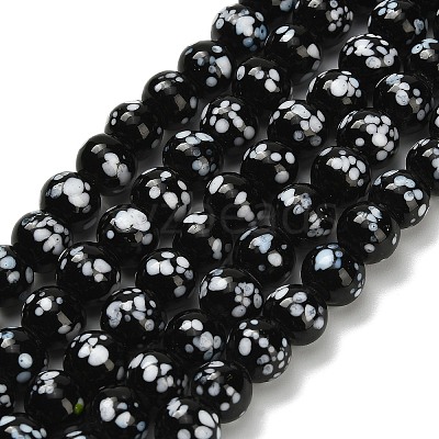 Handmade Lampwork Beads Strands LAMP-H071-01B-06-1