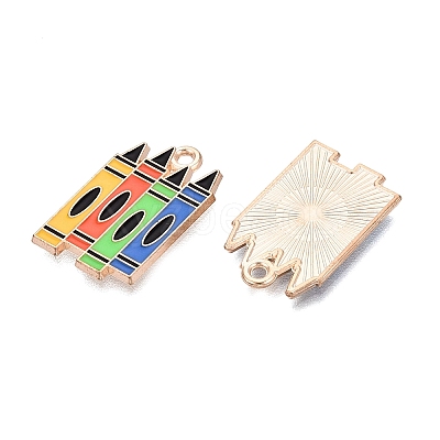 Alloy Enamel Pendants ENAM-Q004-01KCG-27-1