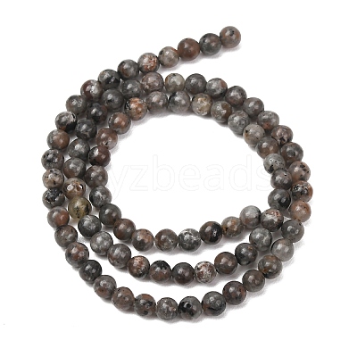 Natural Fluorescent Syenite Rock(Glow under UV Light) Beads Strands GG-NH0012-A01-4mm-1