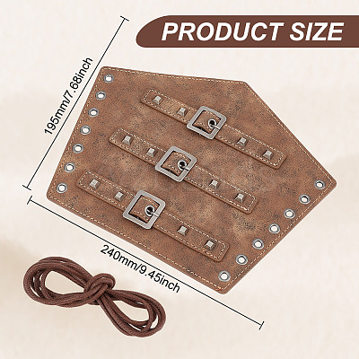 Imitation Leather Arm Guard AJEW-WH0080-10-1