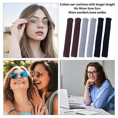 Polyester Eyeglasses Ear Grip AJEW-CN0006-70A-1
