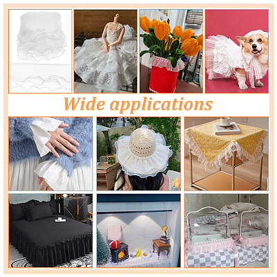 5M 3-Layer Organza Pleated Ribbon OCOR-PH0002-96B-1