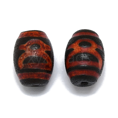 Tibetan Style dZi Beads G-Q166-01A-1