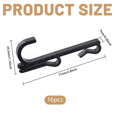 Plastic Mesh Sheet Hook FIND-WH0149-32A-02-1