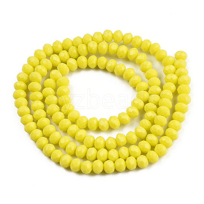 Opaque Solid Color Glass Beads Strands LS-EGLA-A034-P10mm-D26-1