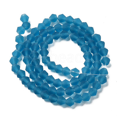 Imitate Austrian Crystal Frosted Glass Beads Strands EGLA-A039-T6mm-MD01-1